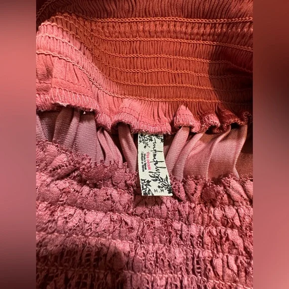 Intimately Free People Pink Ultra High Waisted Wide Leg Dressy Pants Size Medium - Picture 8 of 9